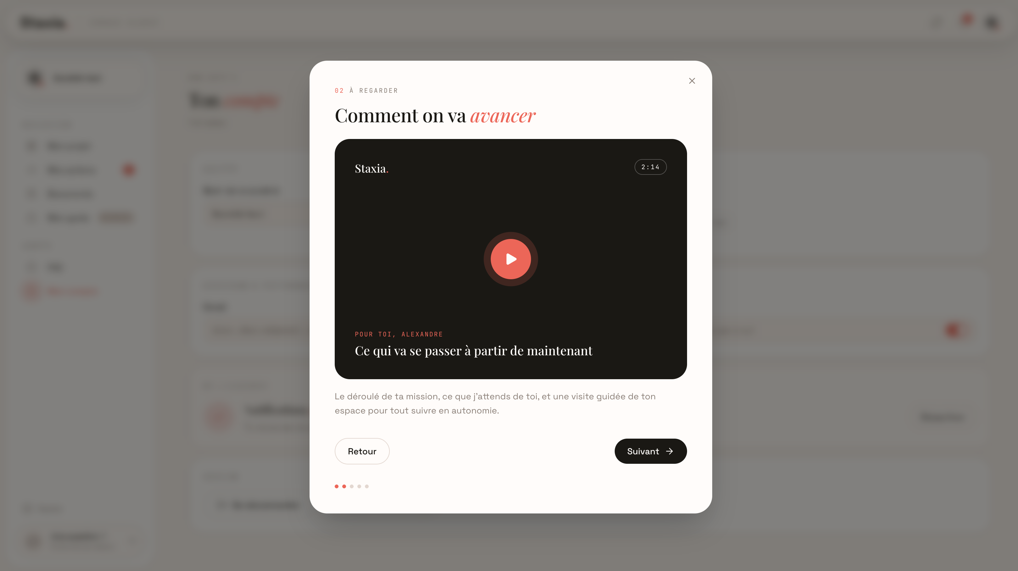 Onboarding — le parcours