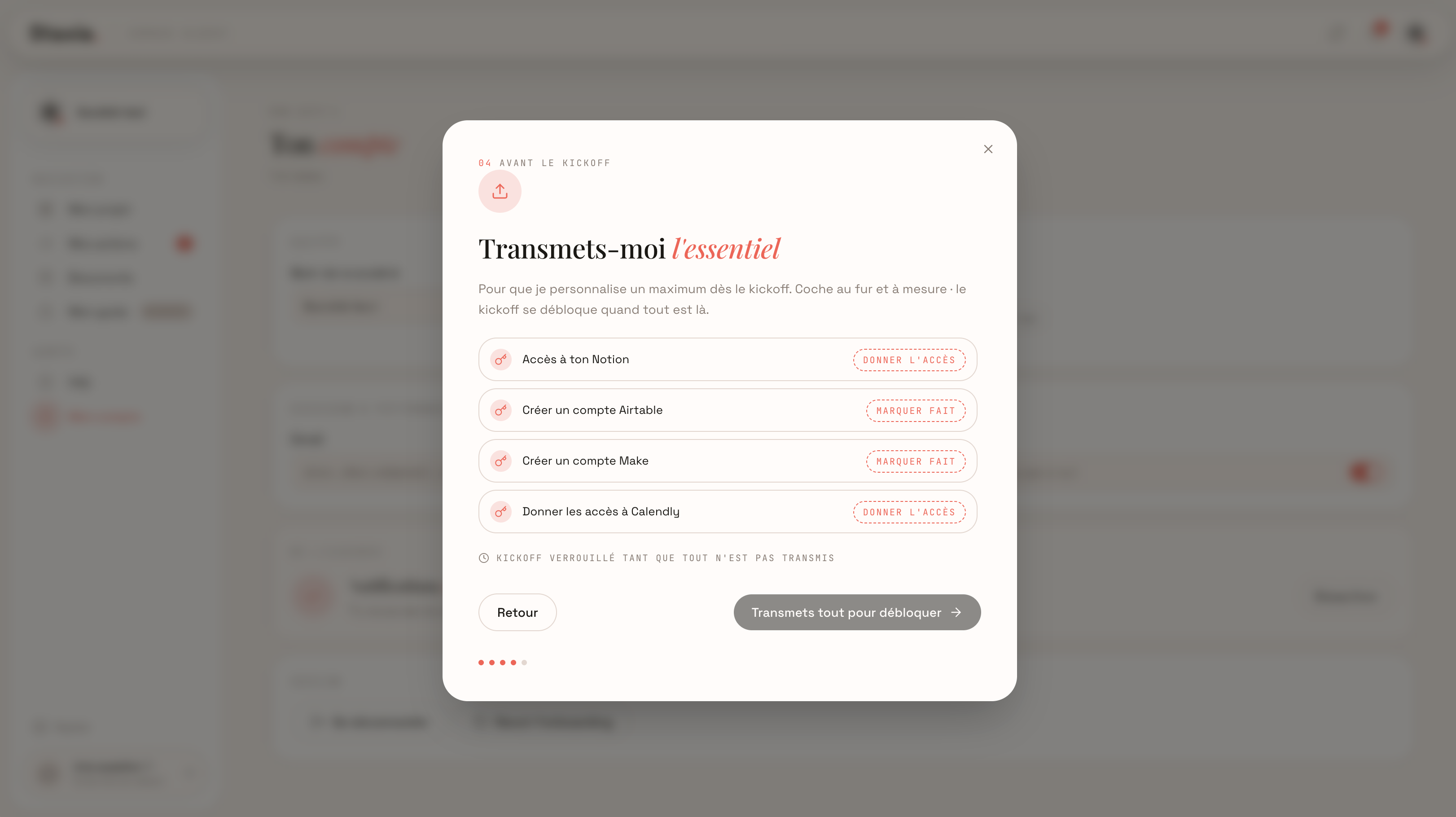 Onboarding — à transmettre